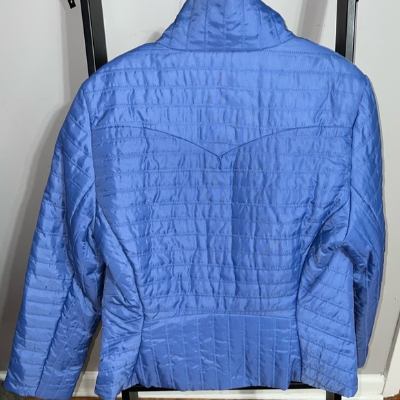 Roper women’s puffer jacket size M, zip up, pre owned blue - Picture 2 of 11